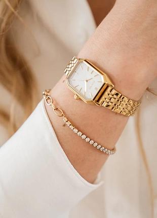 Годинник burker isabel gold white