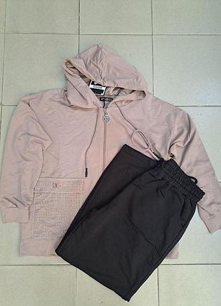 Жіночий спортивний костюм якісний та комфортний розмірний ряд:xl,2xl, 3xl,4xl.