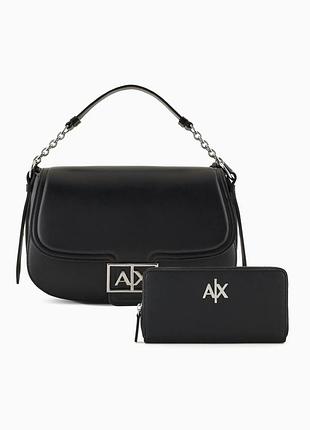 Женский набор armani exchange сумка и кошелек