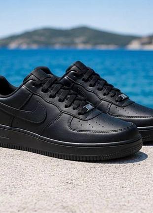 Nike air force 1 af-1 black | унісекс | жіночі, чоловічі, підліткові | 36–45 мужские /женские / подростковые кроссовки найк чорные