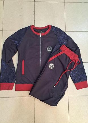 Жіночий спортивний костюм якісний та комфортний розмірний ряд:xl,2xl, 3xl.