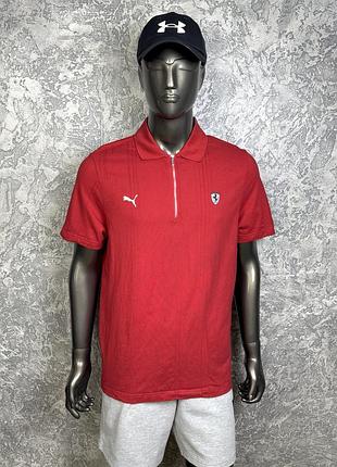 Puma ferrari поло футболка xl размер спортивная красная