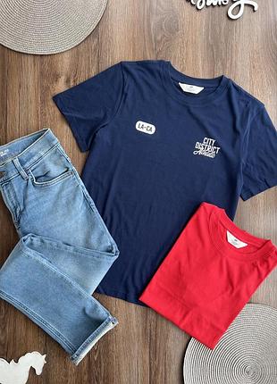 Футболка джинси для хлопчика 14+ років 170р h&m c&a