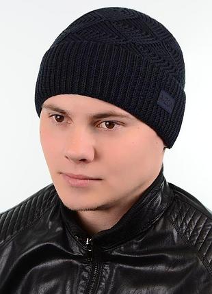 Шапка 18114 темно-синій