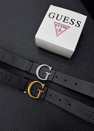 Жіночий шкіряний ремінь guess✅