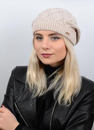 Берет rita2 бежевий