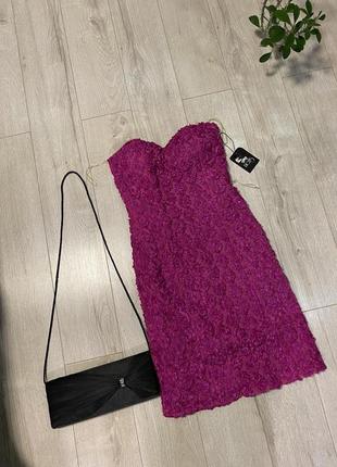 Вечернее платье малиново-лилового цвета 💓1 фото