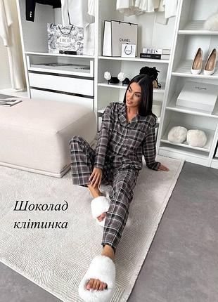 Женская пижама клетка выгляди красиво даже дома турция размеры : 42-44;46-48