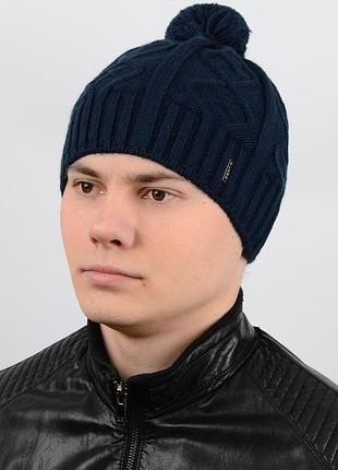 Шапка flash f17062 темно-синій