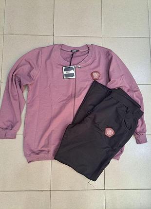 Жіночий спортивний костюм якісний та комфортний розмірний ряд:xl,2xl, 3xl,4xl.