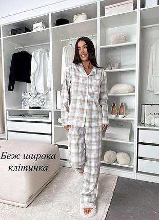 Женская пижама клетка выгляди красиво даже дома турция размеры : 42-44;46-48
