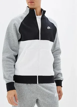 Nike nsw ce trk suit flc (m) флисовая спортивная кофта мужская