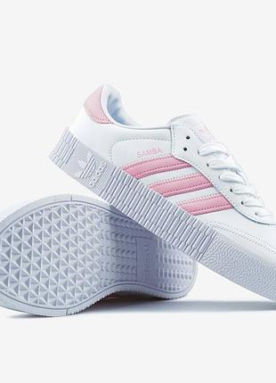Adidas samba rose pink white
