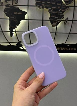 Неоновый чехол с микрофиброй для iphone 14, чехол-накладка для айфон 14 (лиловый)