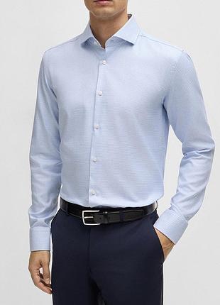 Сорочка\рубашка hugo boss h-hank-spread-c1-222 slim fit shirt
