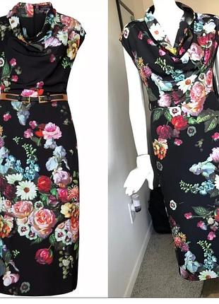 Платье ted baker модели robyne с цветочным принтом «oil painting»