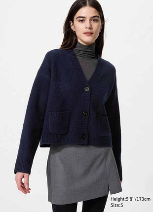 Жіночий в'язаний кардиган souffle yarn uniqlo кофта