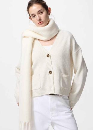 Жіночий в'язаний кардиган souffle yarn uniqlo кофта