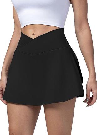 Bo+tee  женская спортивная юбка 2в1 с компрессионными шортами/велосипедками