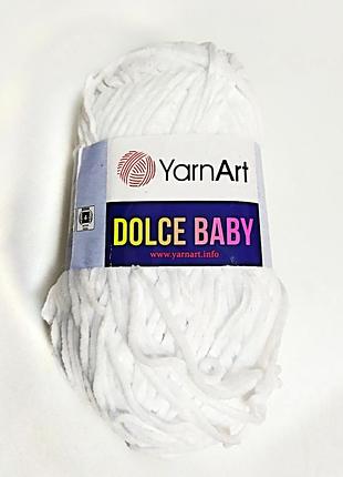 Yarnart dolce baby, колір білий 741