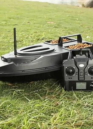 Кораблик для рибалки flytec v700 — 2 бункери для прикормки