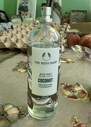 Спрей мист  для тела the body shop coconut body mist с ароматом кокоса