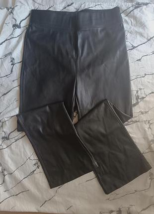 Брюки из экокожи