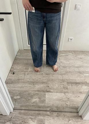 Новые широкие стильные джинсы 52 р zara