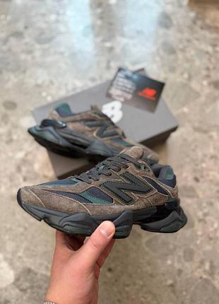 Стильні кросівки new balance 9060 beef & broccol brown black