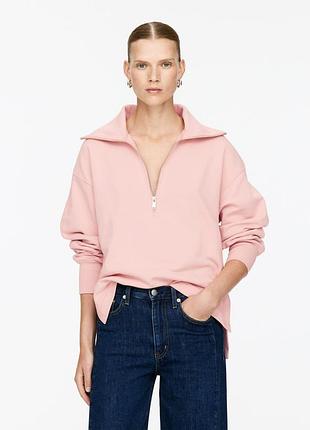 Кофта на замке, свитшот arket oversize не носился