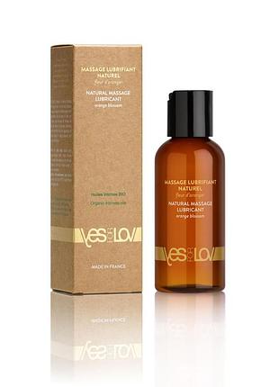 Массажное масло yesforlov natural massage lubricant orange blossom 100 мл