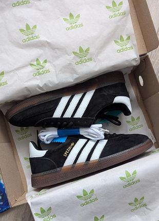 Кроссовки мужские adidas spezial handball black white