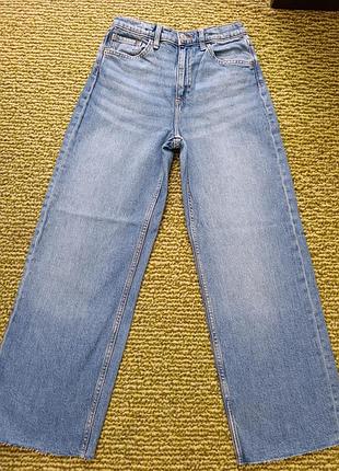 Джинсы, джинсы wide leg, широкие, прямые, палаццо
