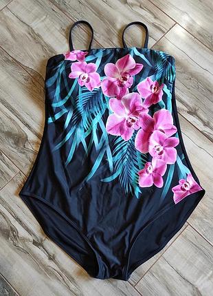 Суцільний купальник з орхідеями bonmarché, розмір 16 (xl)