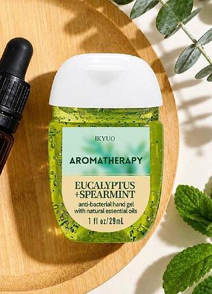 Антибактериальный санитайзер для рук ikyuo aromatherapy eucalyptus + spearmint, 29 мл