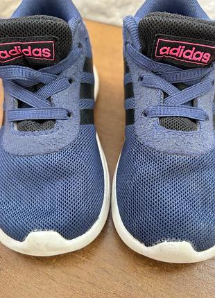 Кросівки унісекс, adidas, синього кольору з рожевим вставками, дихаючі