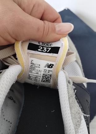 Кроссовки new balance 237, замш + сетка 4