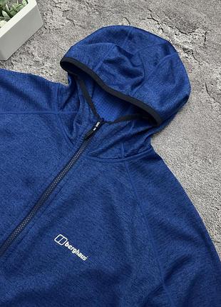 Фліс berghaus оригінал синя кофта чоловіча флісова куртка бергхаус з капюшоном зіпка 4