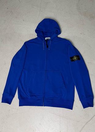 Синее классическое мужское зип худи р. s, m, l, xl, xxl