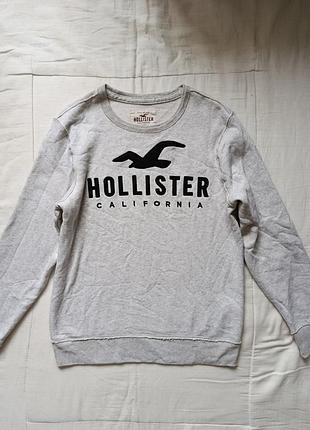 Свитшот лонгслив реглан кофта на флисе hollister co m-l
