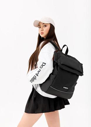 Жіночий рюкзак sambag aura чорний оксфорд