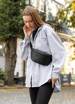 Сумка на пояс бананка sambag tirso aqwa черная водостойкая