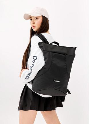 Женский рюкзак ролл sambag rolltop x черный оксфорд