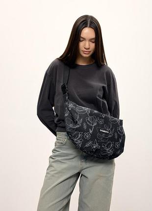 Женская сумка sambag hobo dolly принт "blossom"
