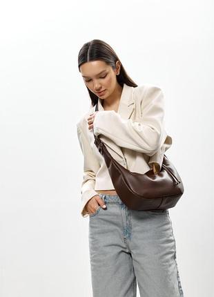 Жіноча сумка sambag hobo s шоколад