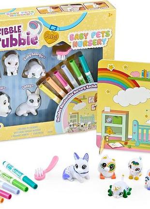 Набір для творчості крайола crayola scribble scrubbie baby pets nursery (747701)