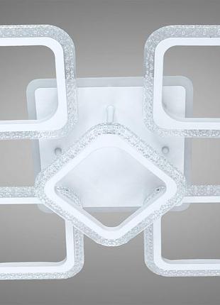 Led-люстра з димером і підсвіткою as8170/4+1wh led 3color dimmer