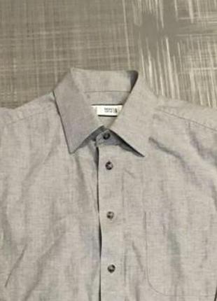 Marks &spencer💙чоловічий одяг/світла сорочка з довгими рукавами💛38/l/48