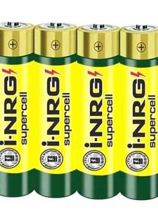 Батарейка сольова r6/aa greencell 24 4шт (спайка) тм i-nrg