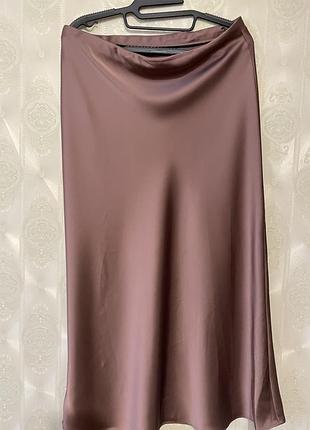 Zara спідниця з цільного сатину